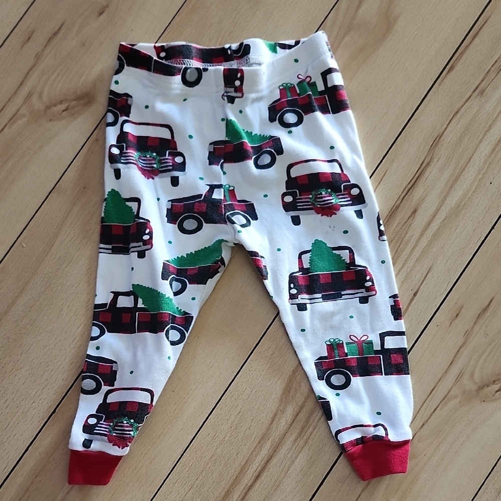 The Children's Place White and Red Truck Print Leggings